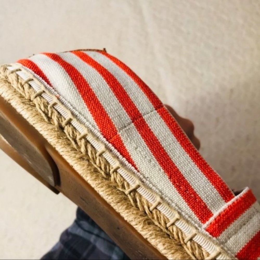 Vionic Valeri Espadrilles Orthopedic Striped Flats - Picture 9 of 9
